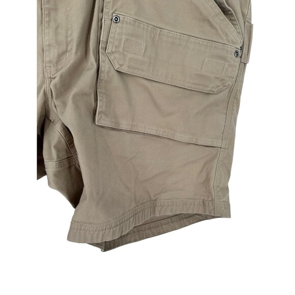 Duluth Trading Co Cargo Shorts Coolmax Flex Firehose Mens 46 Beige - Picture 8 of 15